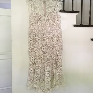 Cream Karen Millen Lace Dress